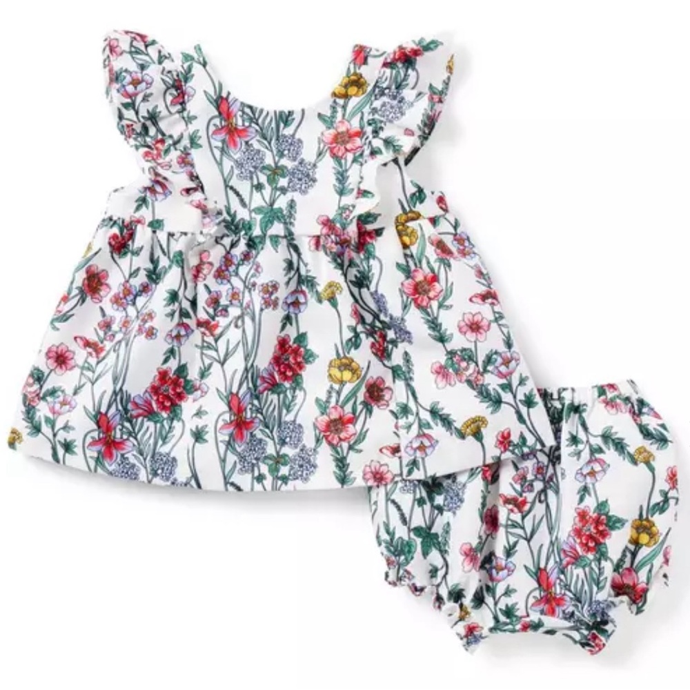 Janie and Jack Baby Floral 2 Piece Set